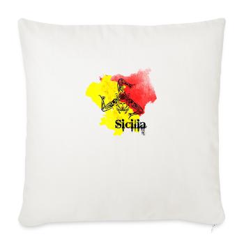 sicilia - Sofakissenbezug 45 x 45 cm - Naturweiß  - Vorne