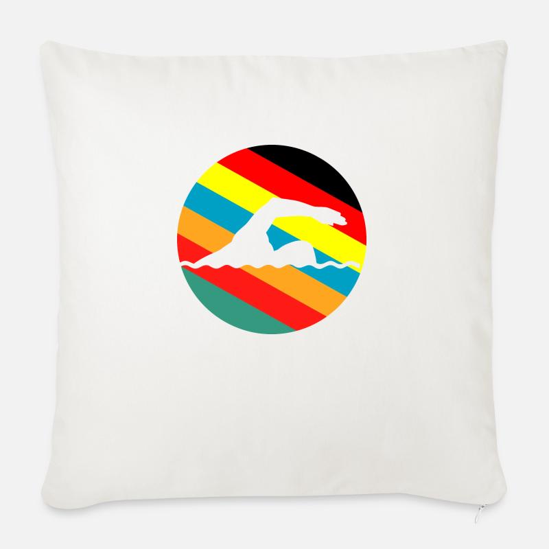 Triathlon - Sofakissenbezug 45 x 45 cm - Naturweiß