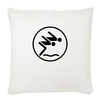 Swim Classic New - Sofakissenbezug 45 x 45 cm - Naturweiß  - Vorne