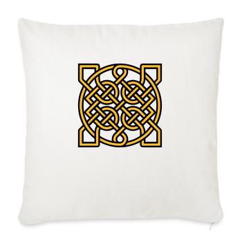 Knot pattern - Sofa pillowcase 17,3'' x 17,3'' (45 x 45 cm) - natural white - Front