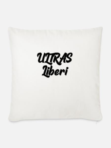 ultras liberi - Sofakissenbezug 45 x 45 cm - Naturweiß