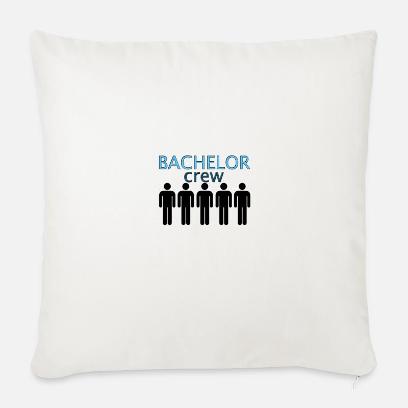Bachelor Crew - Sofakissenbezug 45 x 45 cm - Naturweiß 