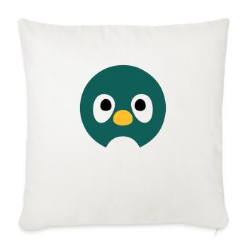 Cartoon Penguin Face - Sofa pillowcase 17,3'' x 17,3'' (45 x 45 cm) - natural white - Front