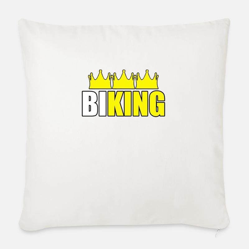 Biking - Sofakissenbezug 45 x 45 cm - Naturweiß 