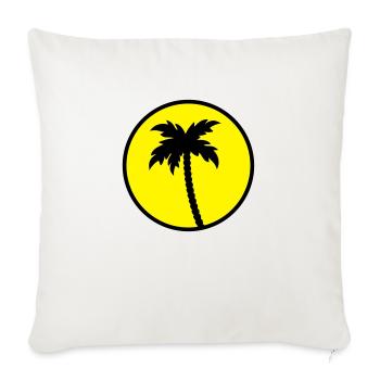 palm - Sofa pillowcase 17,3'' x 17,3'' (45 x 45 cm) - natural white - Front