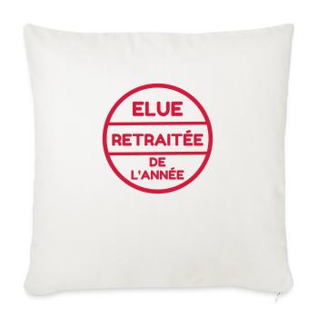 Retirement Retired Ruhestand Retraite Retraitée - Sofa pillowcase 17,3'' x 17,3'' (45 x 45 cm) - natural white - Front