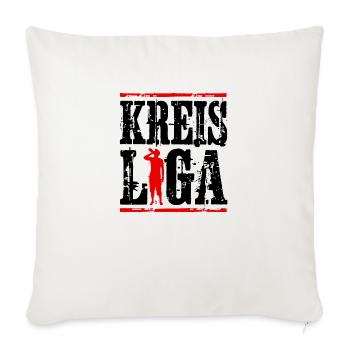 kreis liga saufen - Sofakissenbezug 45 x 45 cm - Naturweiß  - Vorne