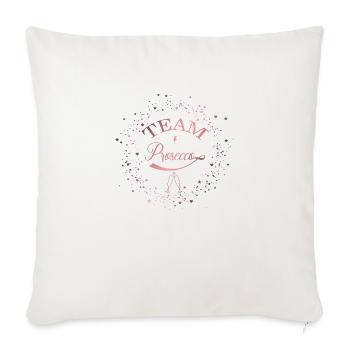 team_prosecco_rose - Sofakissenbezug 45 x 45 cm - Naturweiß  - Vorne