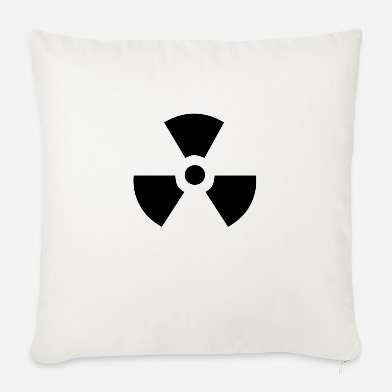Radioactive - Sofakissenbezug 45 x 45 cm - Naturweiß 