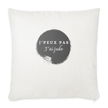 J'peux pas j'ai Judo - Housse de coussin décorative 45 x 45 cm - blanc nature - Devant