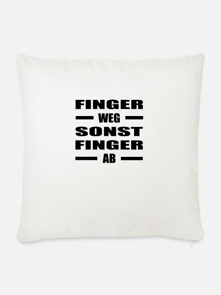 sprüche lustige sprüche lustige humor spruch - Sofakissenbezug 45 x 45 cm - Naturweiß