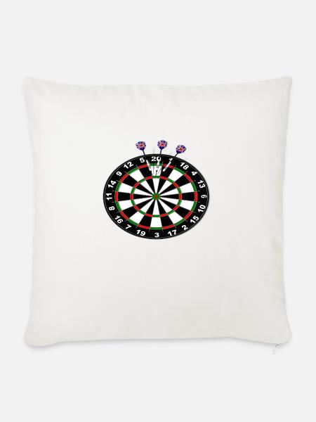 Darts 180 - Sofakissenbezug 45 x 45 cm - Naturweiß 