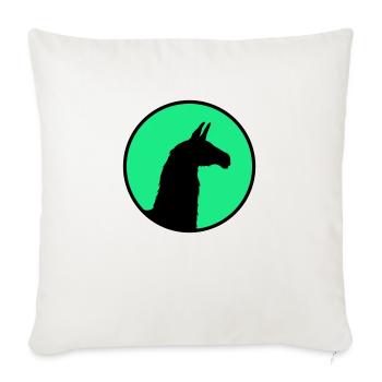 Lama Alpaka Südamerika Lateinamerika Tierwelt Inka - Sofakissenbezug 45 x 45 cm - Naturweiß  - Vorne