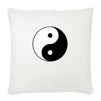 Yin yang - Sofa pillowcase 17,3'' x 17,3'' (45 x 45 cm) - natural white - Front