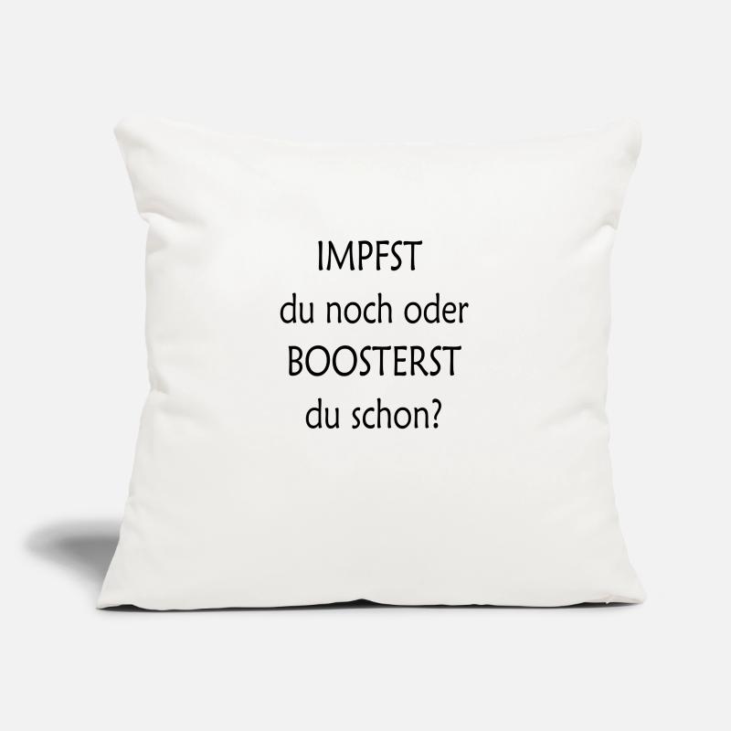 Impfst du noch oder Boosterst du schon - TS21 Sofakissenbezug 45 x 45 cm