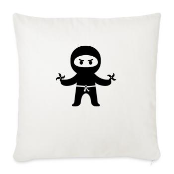 ninja - Sofakissenbezug 45 x 45 cm - Naturweiß  - Vorne