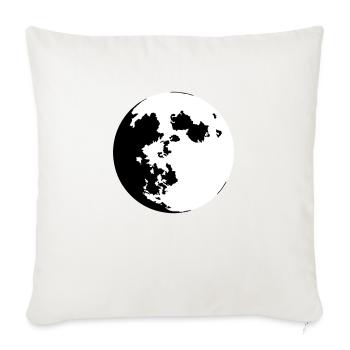 Moon (color customizable) - Sofa pillowcase 17,3'' x 17,3'' (45 x 45 cm) - natural white - Front
