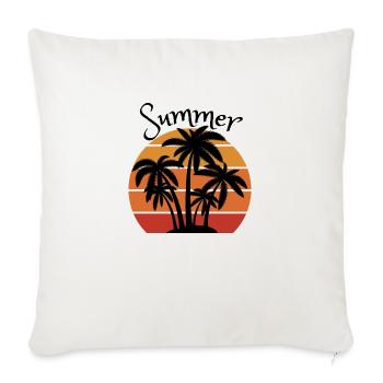 Summer - Housse de coussin décorative 45 x 45 cm - blanc nature - Devant