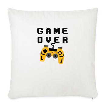 Fin du jeu - Housse de coussin décorative 45 x 45 cm - blanc nature - Devant