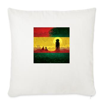 Rastafari dreams - Sofa pillowcase 17,3'' x 17,3'' (45 x 45 cm) - natural white - Front