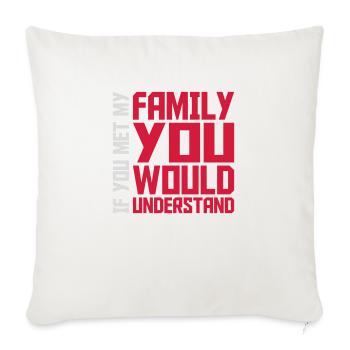 you would understand quote - Sofa pillowcase 17,3'' x 17,3'' (45 x 45 cm) - natural white - Front