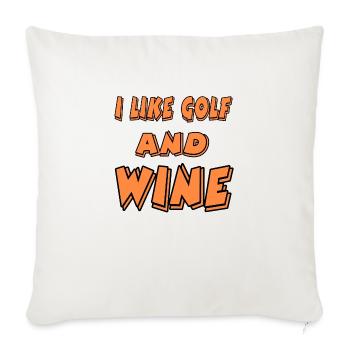 Golfe - Housse de coussin décorative 45 x 45 cm - blanc nature - Devant