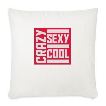 design cool sexy fou - Housse de coussin décorative 45 x 45 cm - blanc nature - Devant