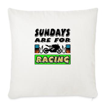 Motorcycle - Sofa pillowcase 17,3'' x 17,3'' (45 x 45 cm) - natural white - Front