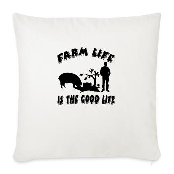 Farm - Sofa pillowcase 17,3'' x 17,3'' (45 x 45 cm) - natural white - Front