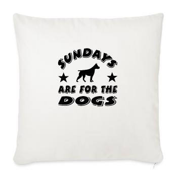Canine - Housse de coussin décorative 45 x 45 cm - blanc nature - Devant