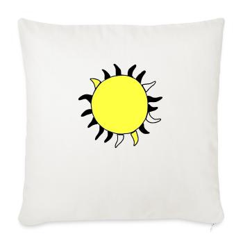Sun Summer Watercolor Nature Beach Sky Vector - Sofa pillowcase 17,3'' x 17,3'' (45 x 45 cm) - natural white - Front