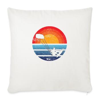 Windsurfer Kitesurfer Windsurfer Surfing Cadeau - Housse de coussin décorative 45 x 45 cm - blanc nature - Devant