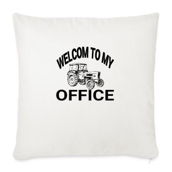 Tractor - Sofa pillowcase 17,3'' x 17,3'' (45 x 45 cm) - natural white - Front