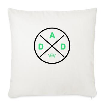 Dad King - Sofa pillowcase 17,3'' x 17,3'' (45 x 45 cm) - natural white - Front