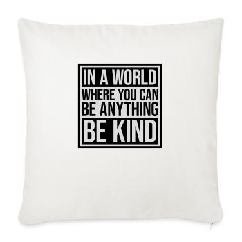 Vous pouvez être gentil - Housse de coussin décorative 45 x 45 cm - blanc nature - Devant