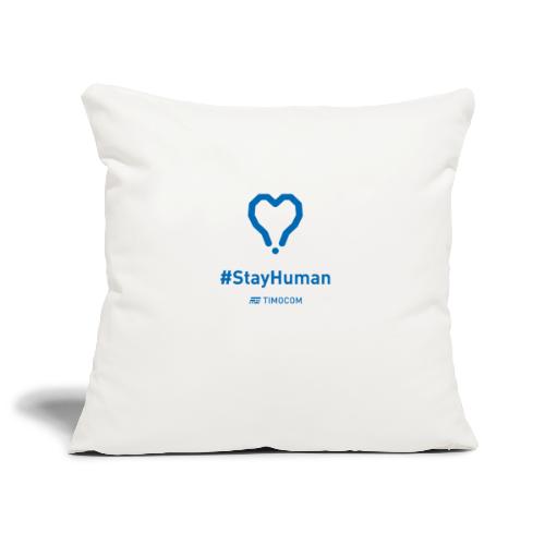 StayHuman blue - Poszewka na poduszkę 45 x 45 cm