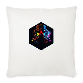 Cavalier - Housse de coussin décorative 45 x 45 cm - blanc nature - Devant