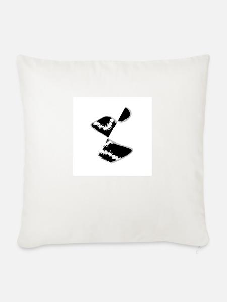 verwirrt - Sofakissenbezug 45 x 45 cm - Naturweiß