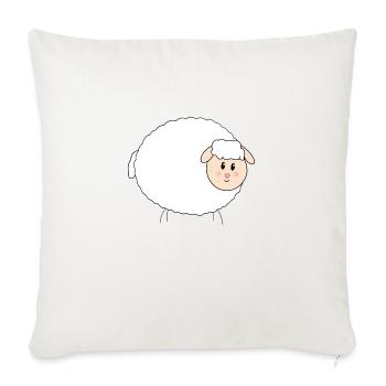 Sweet, fat sheep Easter - Sofa pillowcase 17,3'' x 17,3'' (45 x 45 cm) - natural white - Front