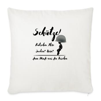 Hände vom Sack Soldat - Sofakissenbezug 45 x 45 cm - Naturweiß  - Vorne