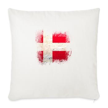 Denmark copenhagen danish scandinavia flag dansk - Sofa pillowcase 17,3'' x 17,3'' (45 x 45 cm) - natural white - Front