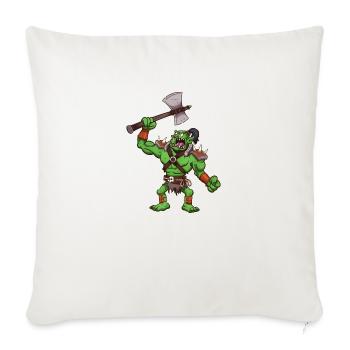 Troll Chief - Sofa pillowcase 17,3'' x 17,3'' (45 x 45 cm) - natural white - Front