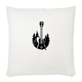 Guitarist Guitar Plucked Instrument Musical Instrument - Sofa pillowcase 17,3'' x 17,3'' (45 x 45 cm) - natural white - Front