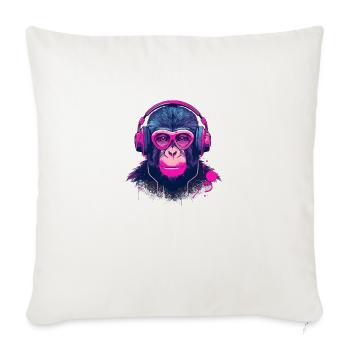 Battements de singe - Housse de coussin décorative 45 x 45 cm - blanc nature - Devant