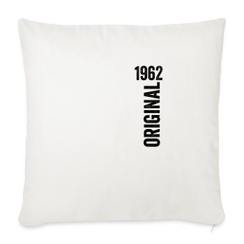 1962 Original Birthday Gift 1962 - Sofa pillowcase 17,3'' x 17,3'' (45 x 45 cm) - natural white - Front