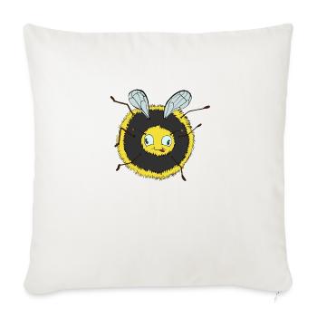 Bumblebee - Sofa pillowcase 17,3'' x 17,3'' (45 x 45 cm) - natural white - Front