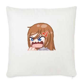 Pillowg1rl Emote Rage - Sofakissenbezug 45 x 45 cm - Naturweiß  - Vorne