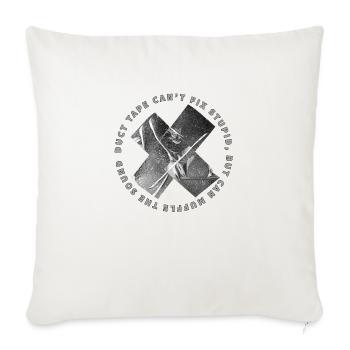 Le ruban adhésif en toile ne peut pas réparer stupide - Housse de coussin décorative 45 x 45 cm - blanc nature - Devant