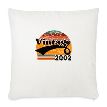 Vintage 2002 - Housse de coussin décorative 45 x 45 cm - blanc nature - Devant