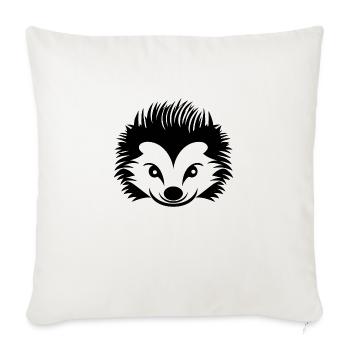 Igel Wald Stachelig Tier - Sofakissenbezug 45 x 45 cm - Naturweiß  - Vorne